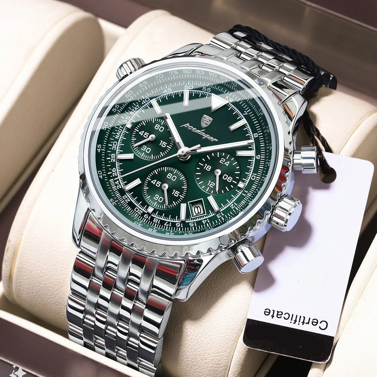 BARENIO STAINLESS STEEL MILITARY WATCH (BUY 1 GET 1 FREE)