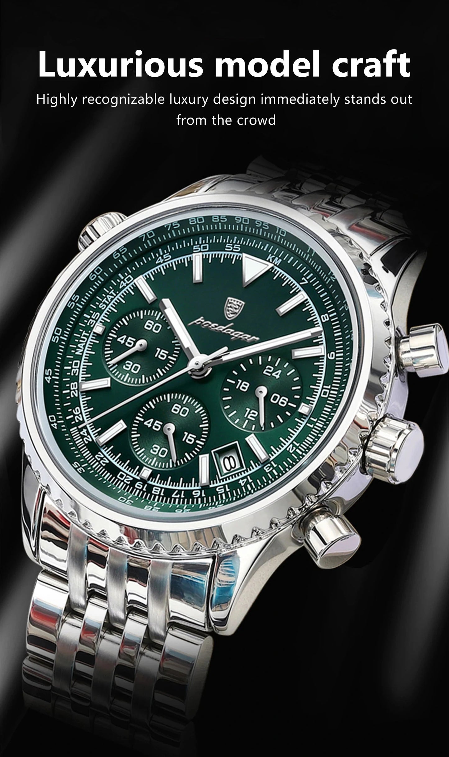 BARENIO STAINLESS STEEL MILITARY WATCH (BUY 1 GET 1 FREE)