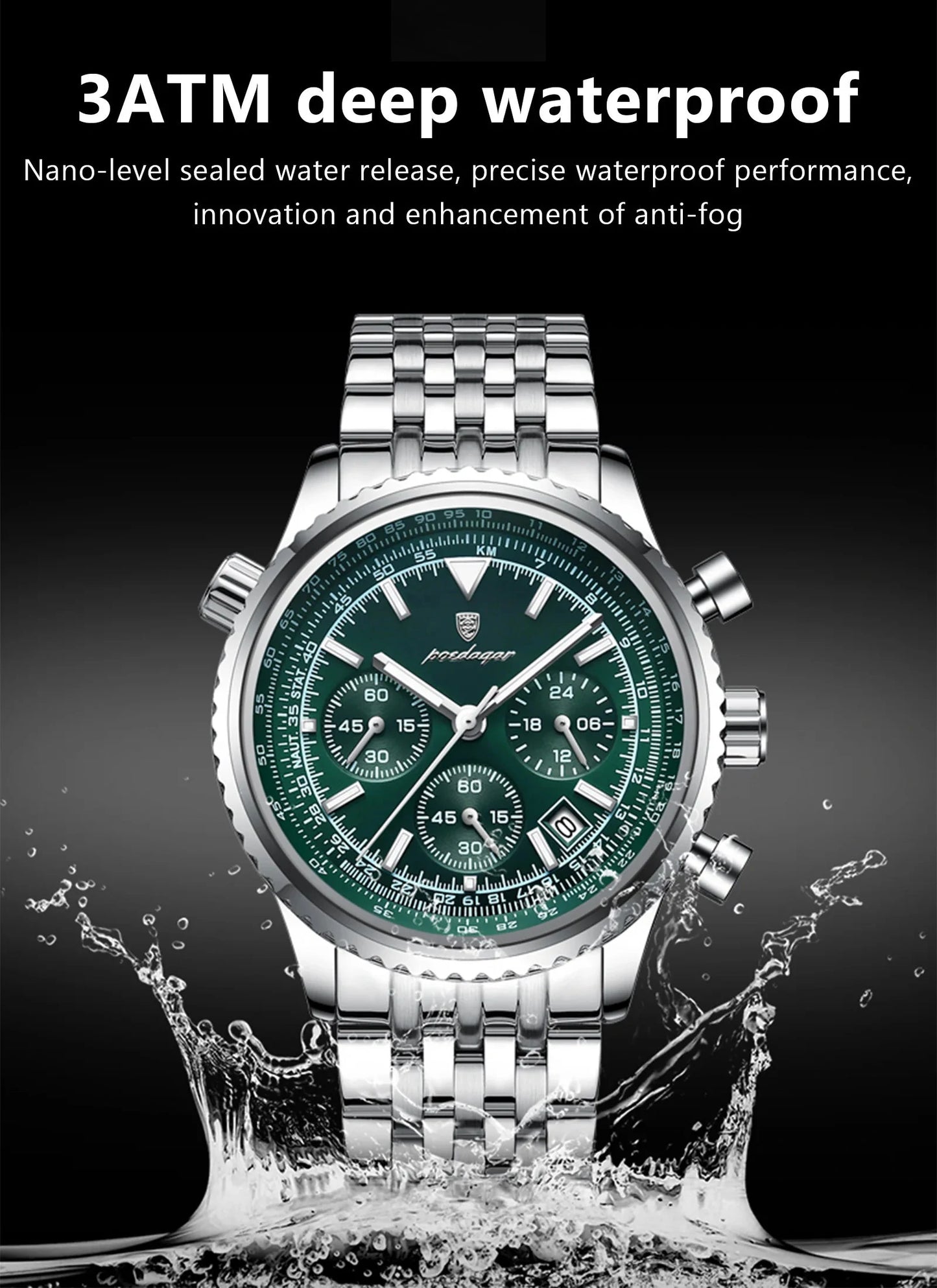 BARENIO STAINLESS STEEL MILITARY WATCH (BUY 1 GET 1 FREE)