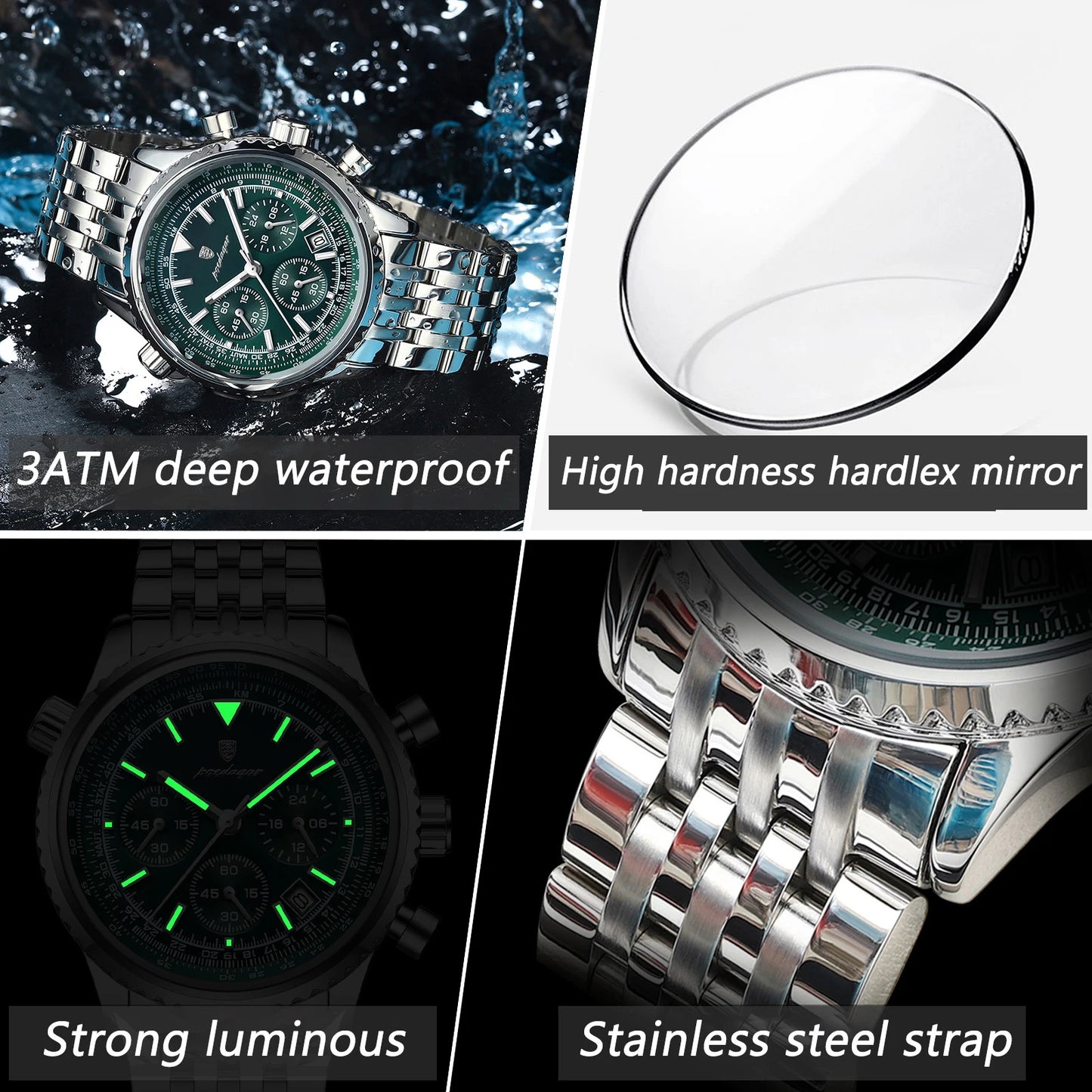 BARENIO STAINLESS STEEL MILITARY WATCH (BUY 1 GET 1 FREE)