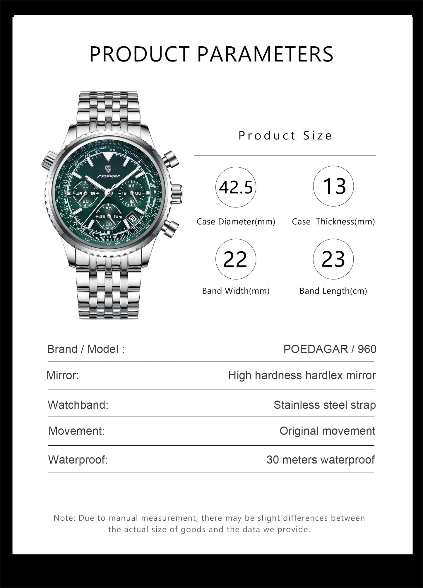 BARENIO STAINLESS STEEL MILITARY WATCH (BUY 1 GET 1 FREE)
