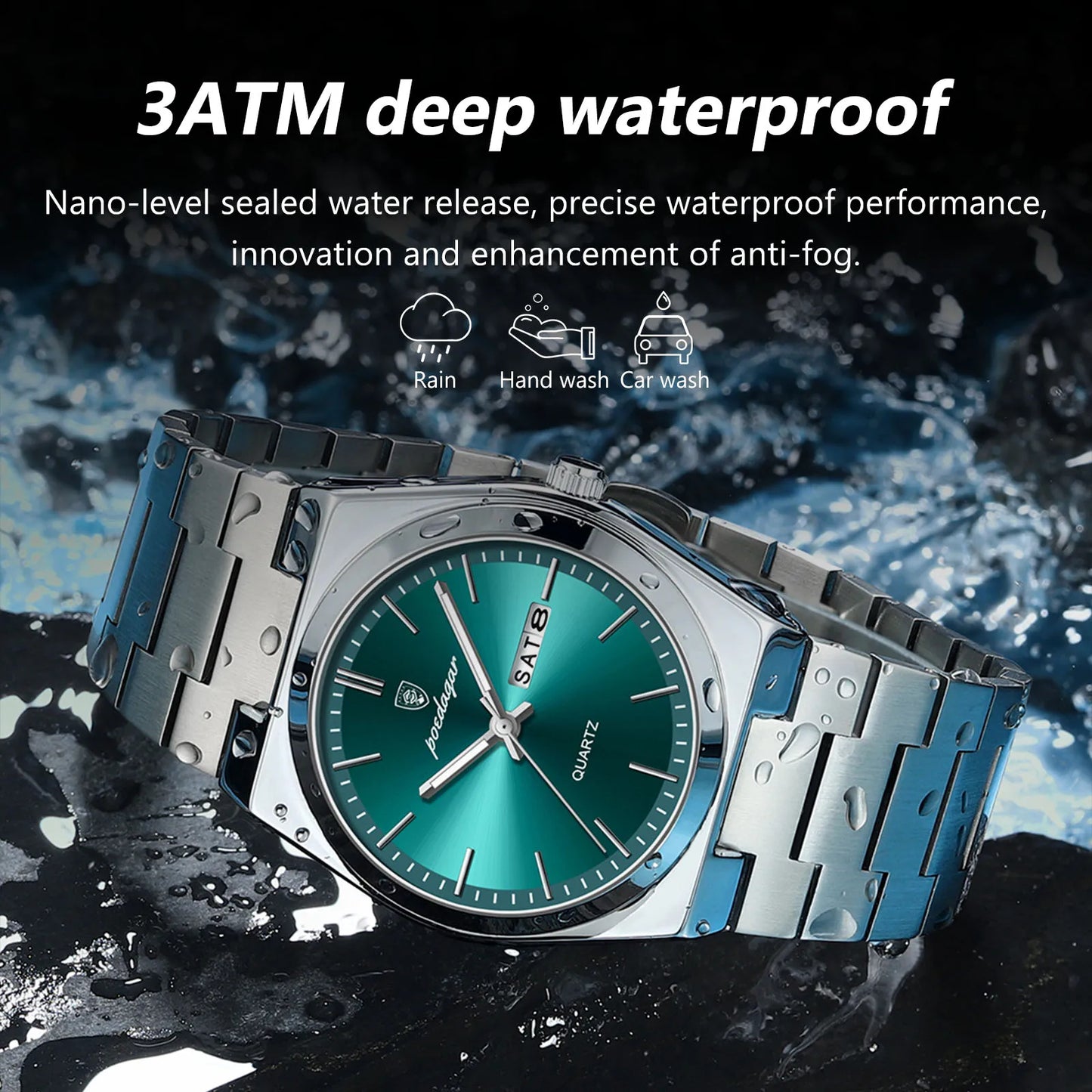 BARENIO STAINLESS STEEL TRX WATCH (BUY 1 GET 1 FREE)