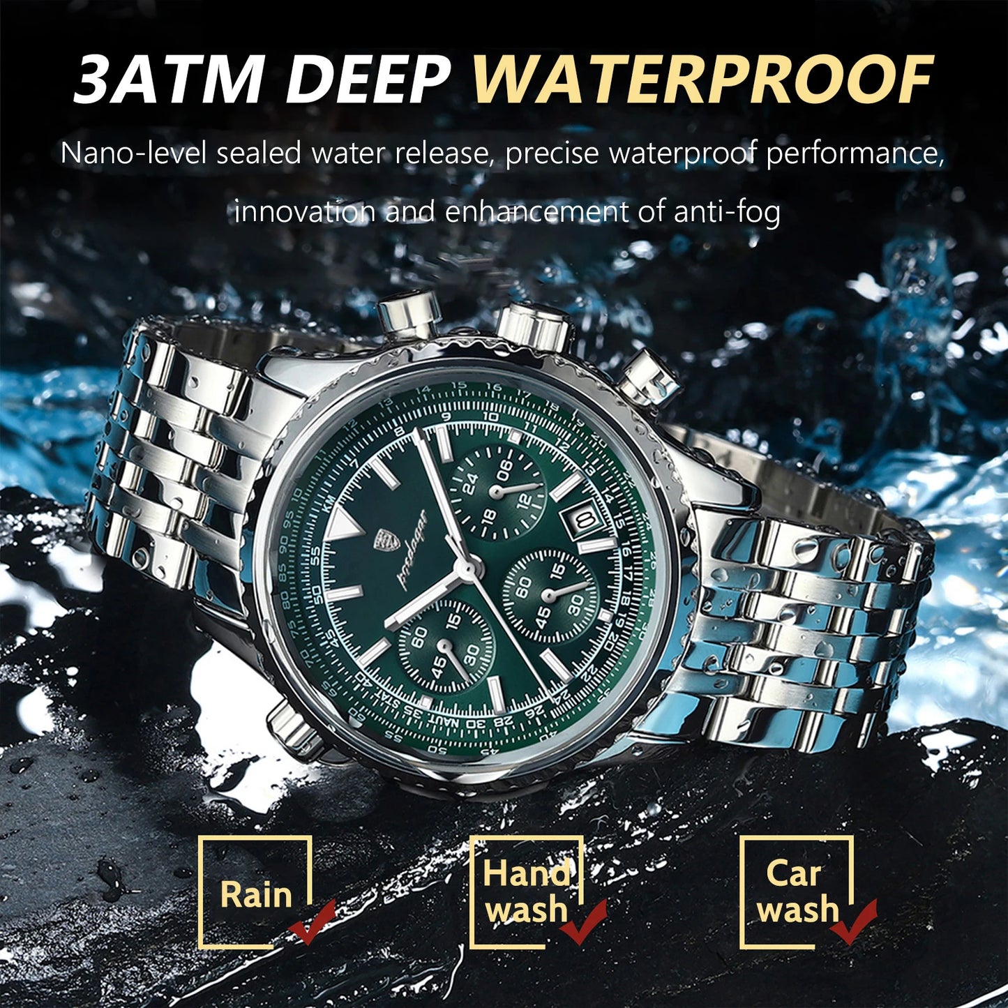 BARENIO STAINLESS STEEL MILITARY WATCH (BUY 1 GET 1 FREE)