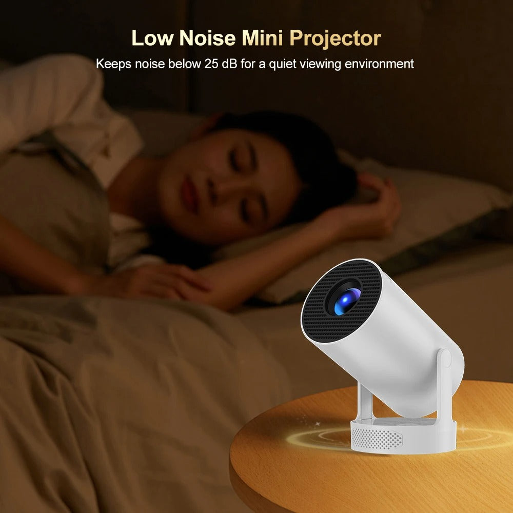 CineDream Portable Smart Hub HD Projector + Free Wireless Noise Cancelling Ear Buds