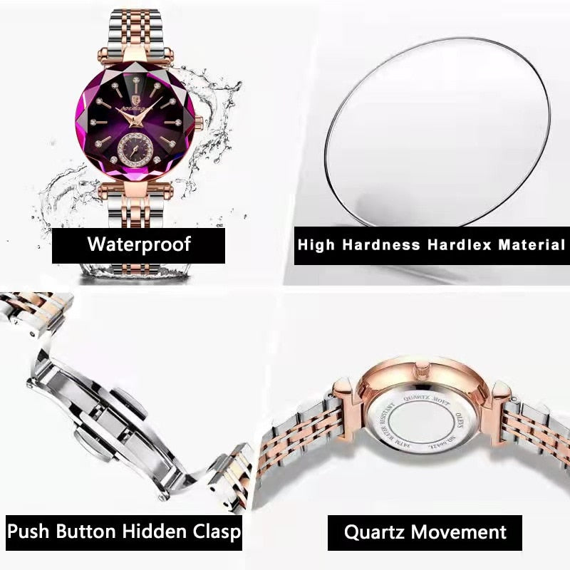 Barenio Women’s Luxury Diamond Watch (Buy 1 Get 1 Free)
