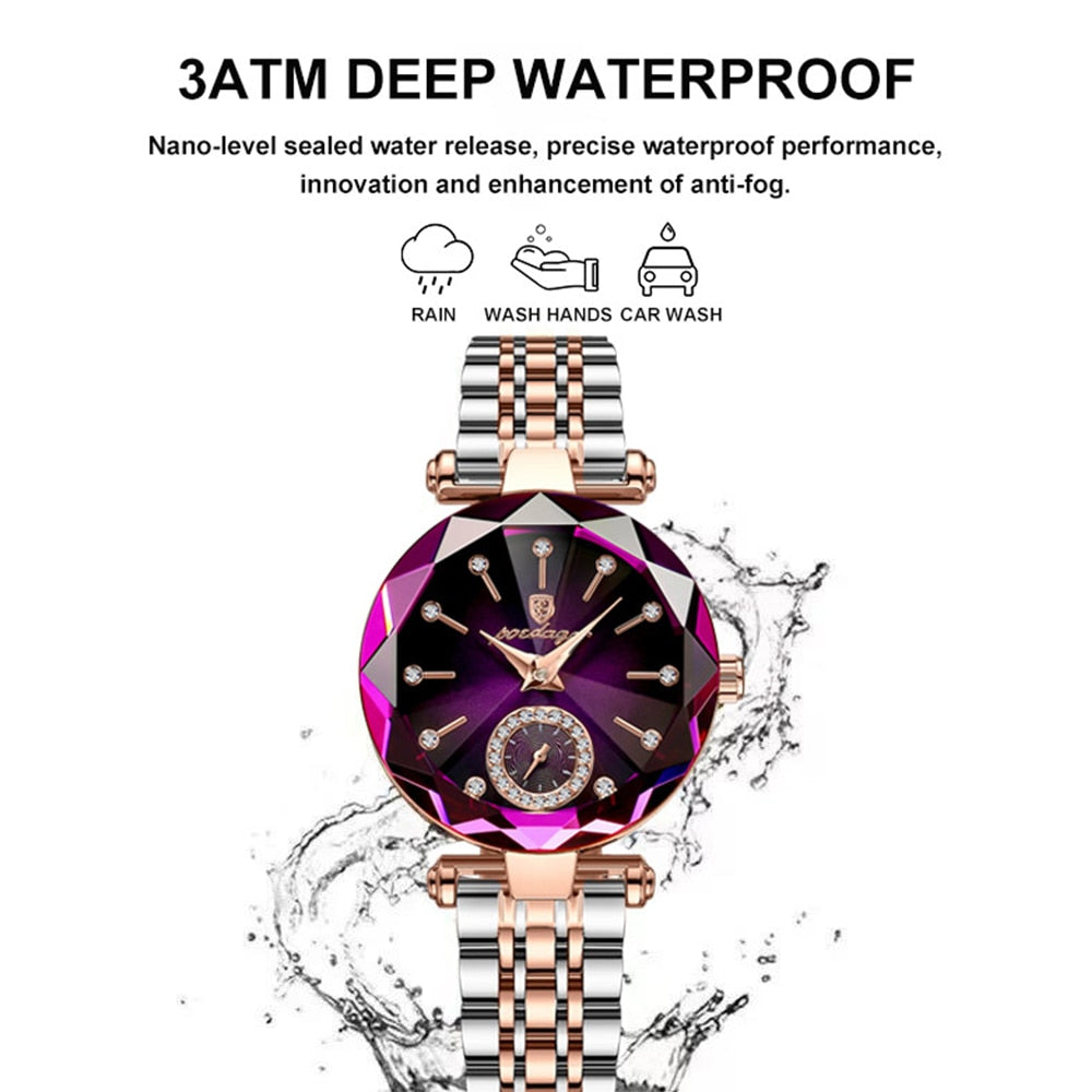 Barenio Women’s Luxury Diamond Watch (Buy 1 Get 1 Free)