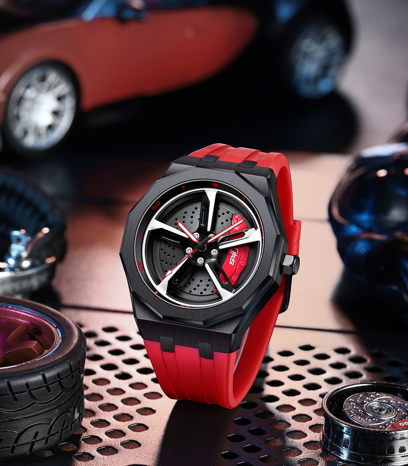 Barenio SPINNING CAR RIM WATCH - SUPERCAR COLLECTION