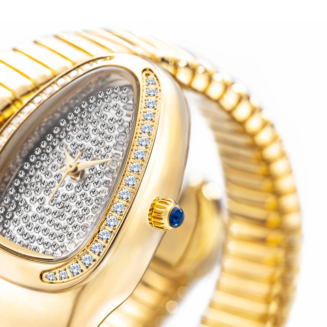 Barenio Luxury Diamond Serpent Watch