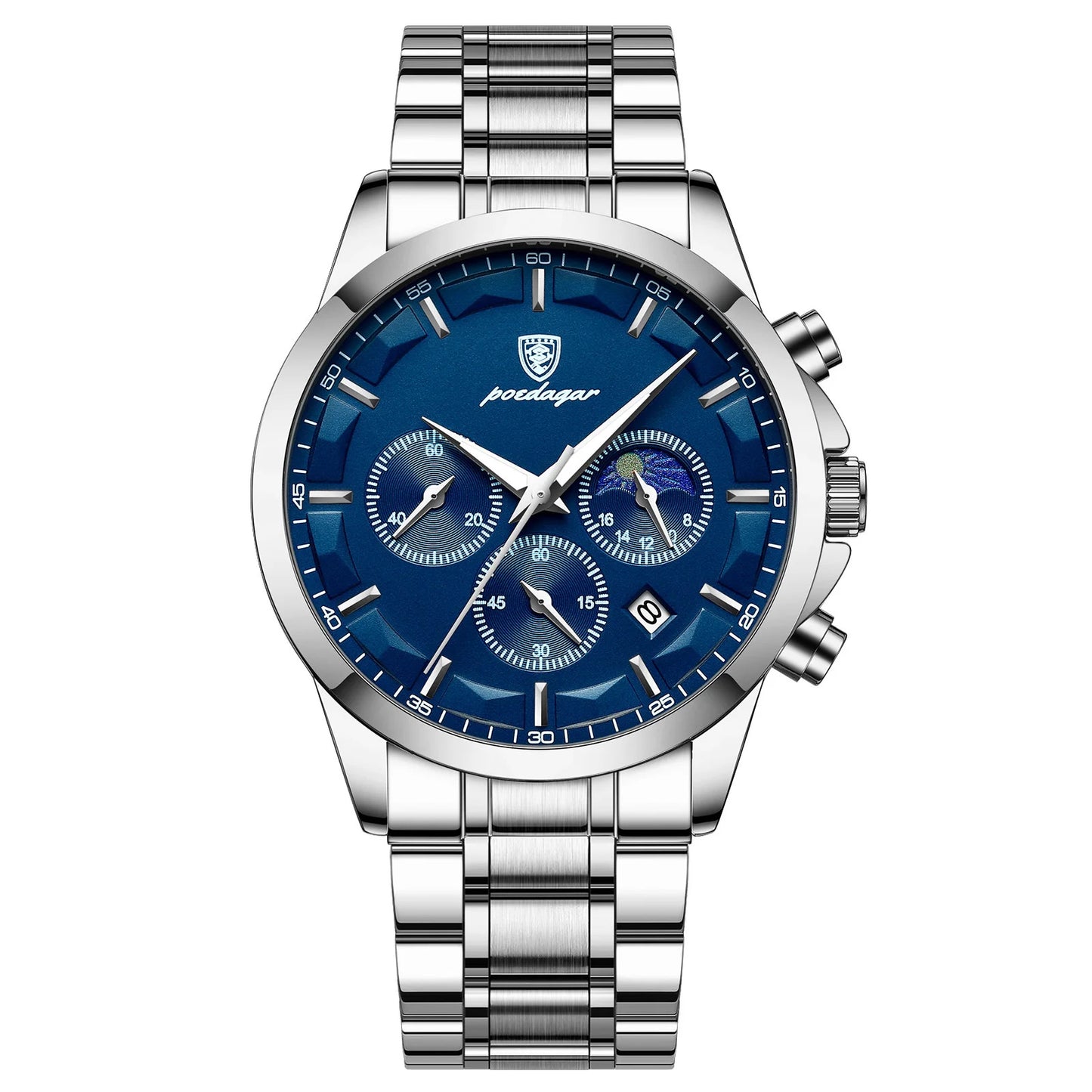 Barenio Luxury Steel Chronograph Watch