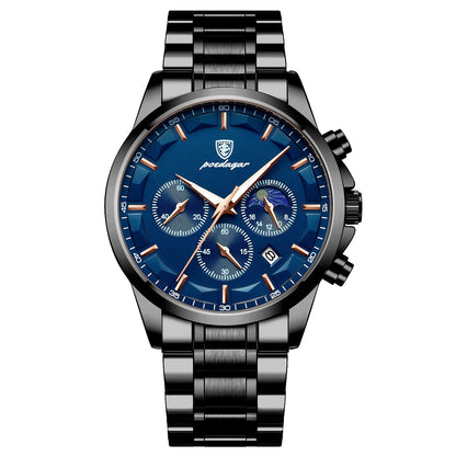 Barenio Luxury Steel Chronograph Watch