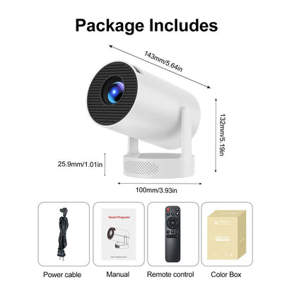 CineDream Portable Smart Hub HD Projector + Free Wireless Noise Cancelling Ear Buds