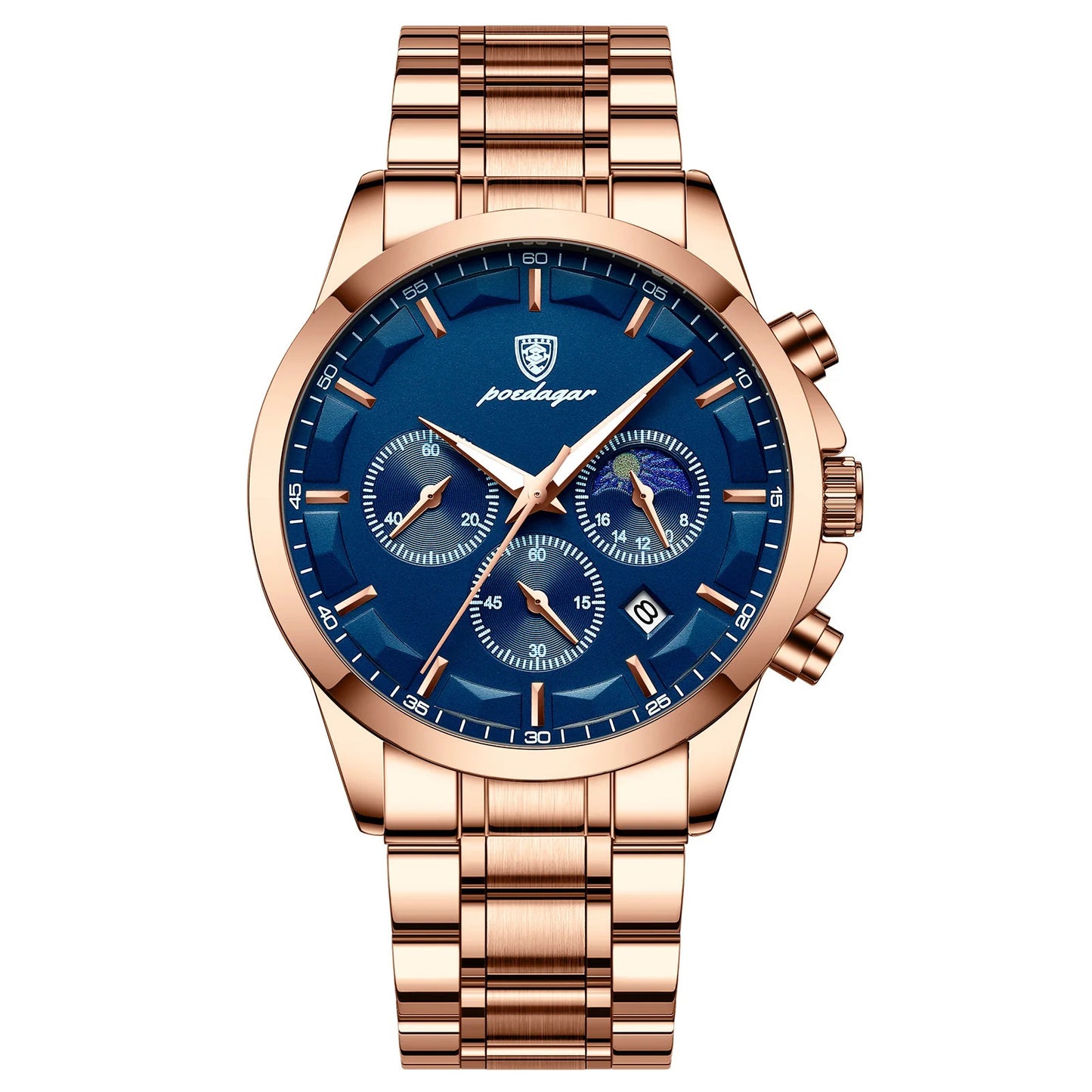 Barenio Luxury Steel Chronograph Watch