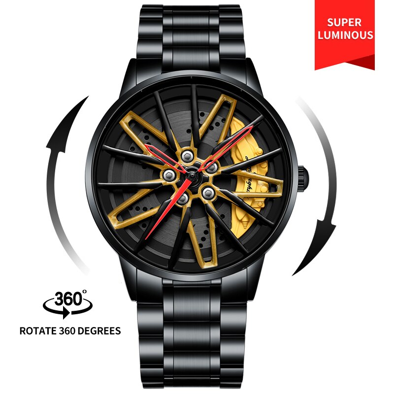 Barenio SPINNING CAR RIM WATCH - SUPERCAR COLLECTION