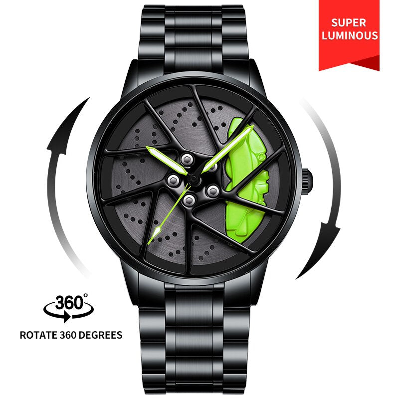 Barenio SPINNING CAR RIM WATCH - SUPERCAR COLLECTION