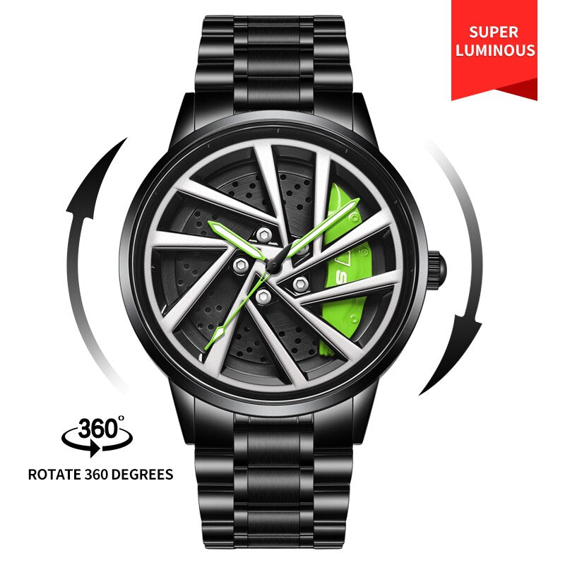 Barenio SPINNING CAR RIM WATCH - SUPERCAR COLLECTION