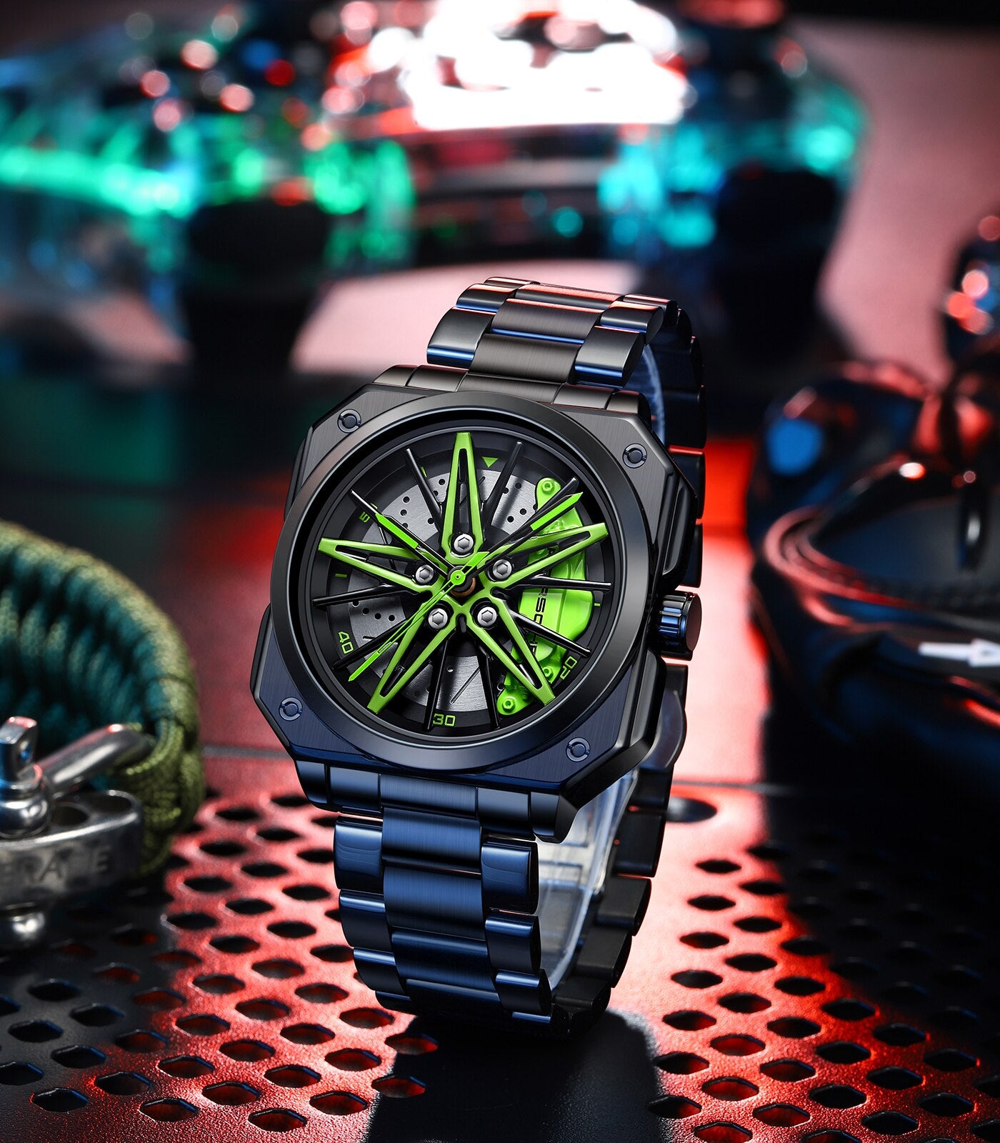 Barenio SPINNING RIM WATCH - 911 EDITION