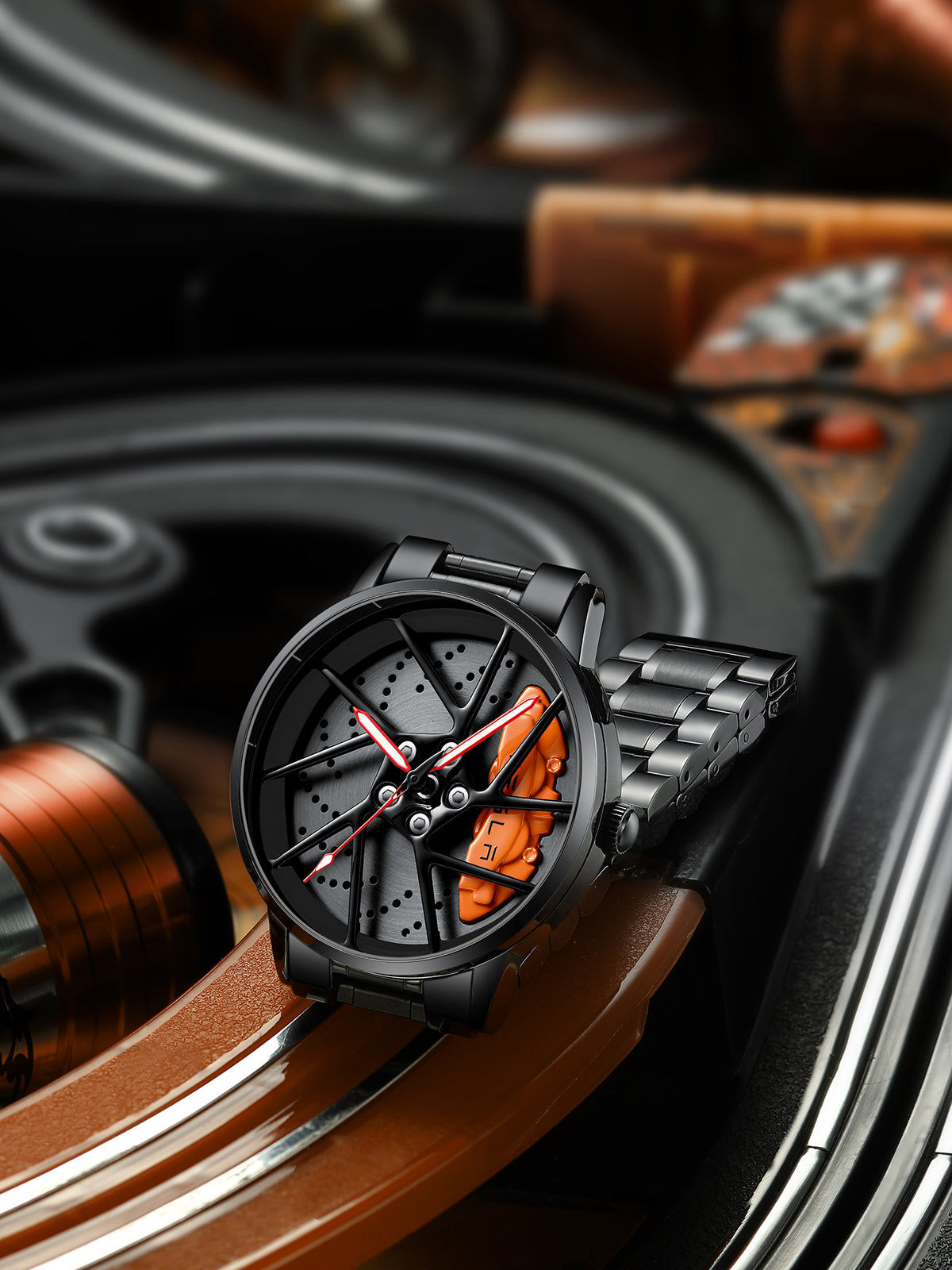 Barenio SPINNING CAR RIM WATCH - SUPERCAR COLLECTION