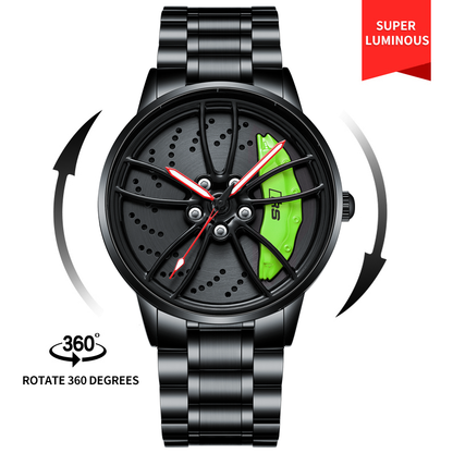 Barenio SPINNING CAR RIM WATCH - SUPERCAR COLLECTION